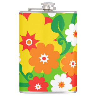 Funny Blume Power Wallpaper Flachmann