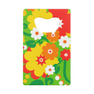 Funny Blume Power Wallpaper Geldkarten Flaschenöffner