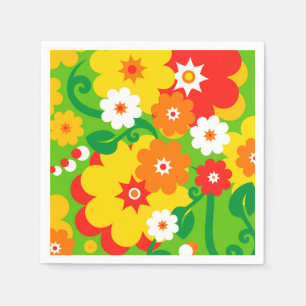 Funny Blume Power Wallpaper + Ihre Ideen Serviette