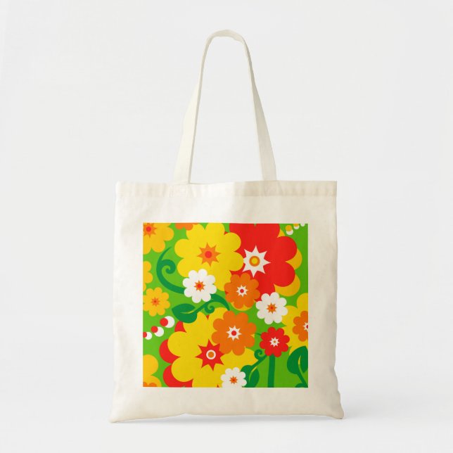 Funny Blume Power Wallpaper Tragetasche (Vorne)