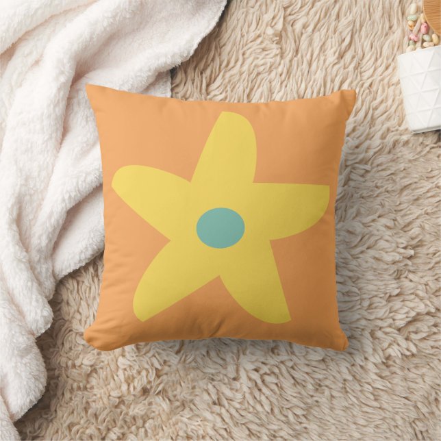 Funny Blume Throw Kissen (Decke)