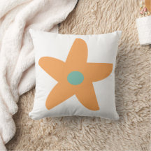 Funny Blume Throw Kissen