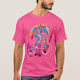 Funny Bmx Einhorn Bike Magic Bicycle Rider T-Shirt