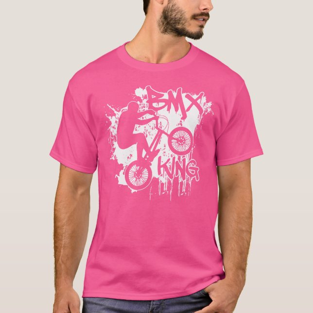 Funny Bmx Riding Bicycle Rider T-Shirt (Vorderseite)