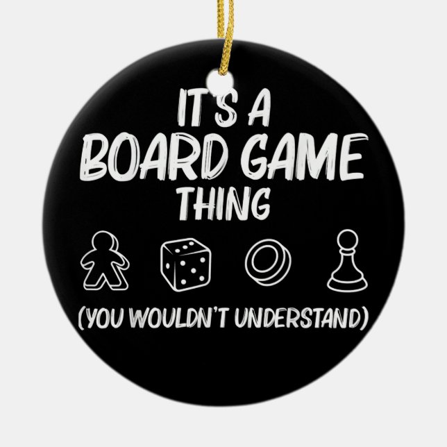 Funny Board Game Geschenk für Männer Frauen Liebha Keramik Ornament (Vorne)