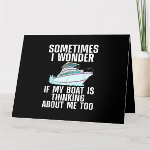 Funny Boat Art for Men Bootsport Bootsport Bo Karte