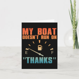 Funny Boat Art for Men Bootsport Bootsport Bo Karte
