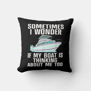 Funny Boat Art for Men Bootsport Bootsport Bo Kissen