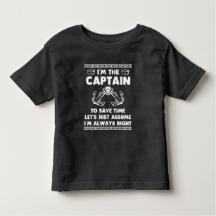 Funny Boat Captain Spaß Boating Joke Sailor Kleinkind T-shirt
