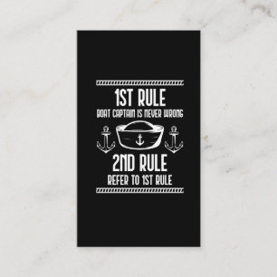 Funny Boat Captain Spaß Segelsüchtig Husband Visitenkarte