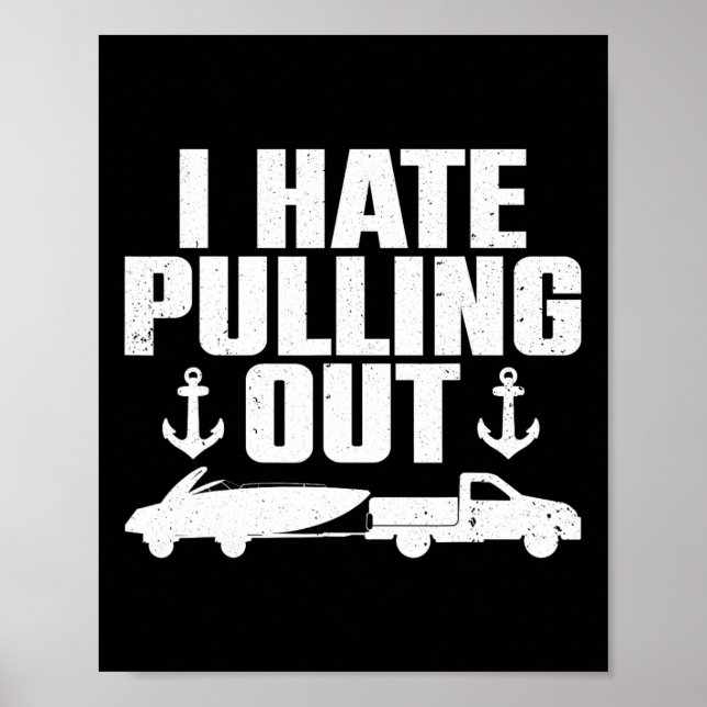 Funny Boat Design for Men Women Bootloipe Poster (Vorne)