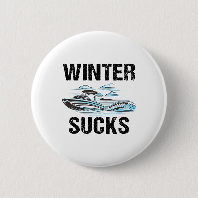 Funny Boat Owner Quote - Boating Lover Summer Love Button (Vorderseite)