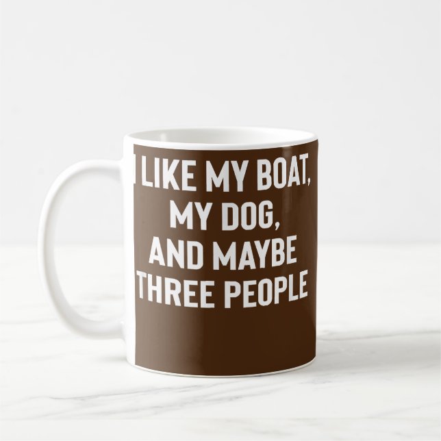 Funny Boating Geschenke für Damen Boote Kaffeetasse (Links)