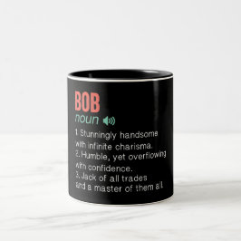 Funny Bob Definition Zweifarbige Tasse