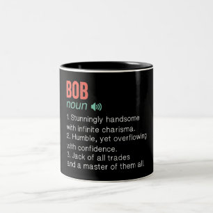 Funny Bob Definition Zweifarbige Tasse