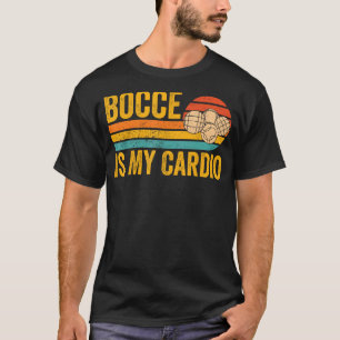 Funny Bocce Ball Retro Bocce ist mein Cardio T-Shirt