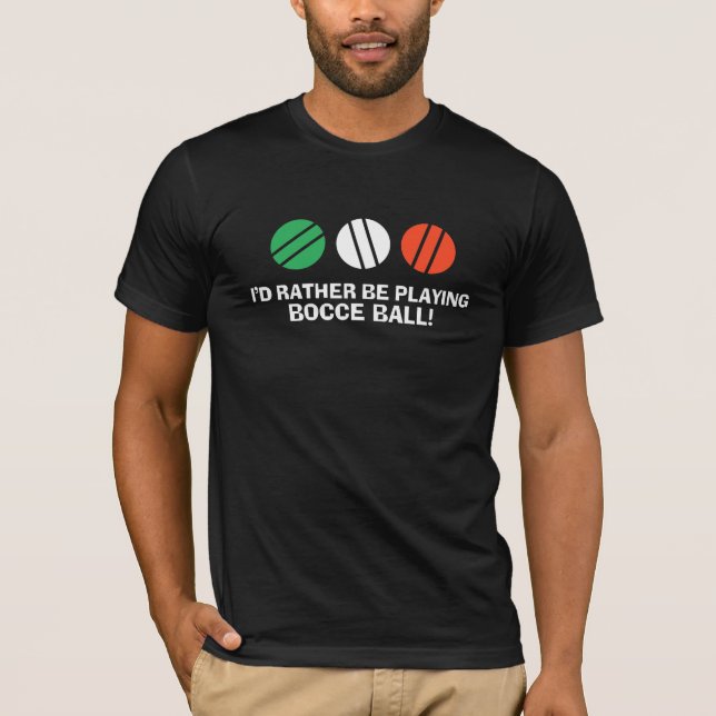 Funny Bocce Ball T-Shirt (Vorderseite)