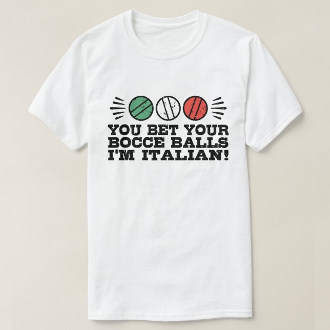 Funny Bocce Ball T-Shirt (Design vorne)
