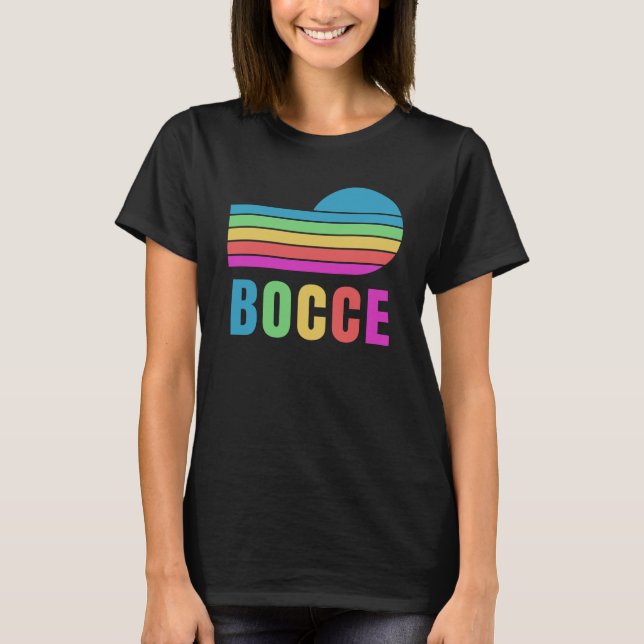 Funny Bocce Balls Player Boules Team T-Shirt (Vorderseite)