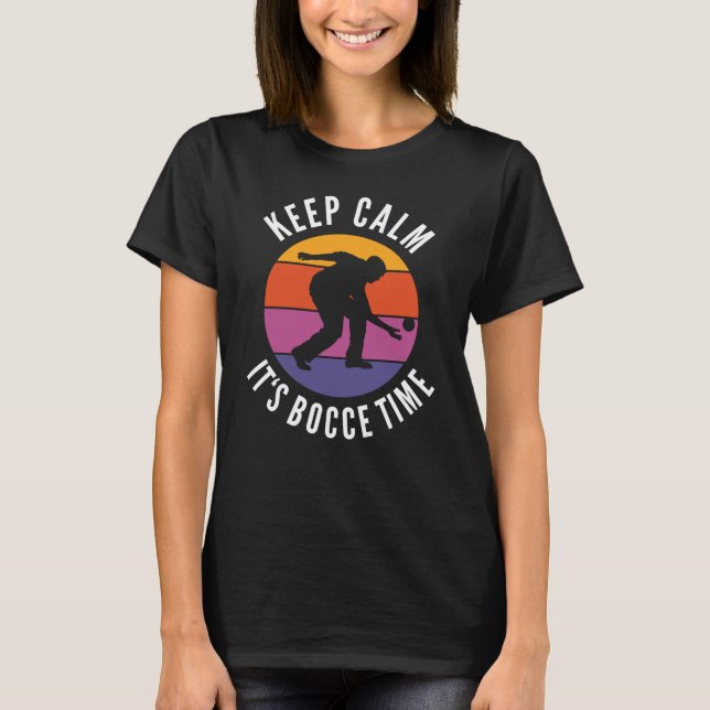 Funny Bocce Balls Player Boules Team T-Shirt (Vorderseite)