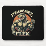 Funny Bodybuilder Tyrannosaurus Flex Gym T-rex Din Mousepad<br><div class="desc">Funny Bodybuilder Tyrannosaurus Flex Gym T-rex Dinosaur</div>