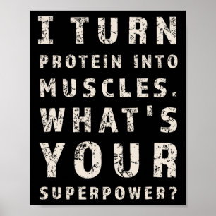 Funny Bodybuilding Fitness Trainingsübungen Traini Poster