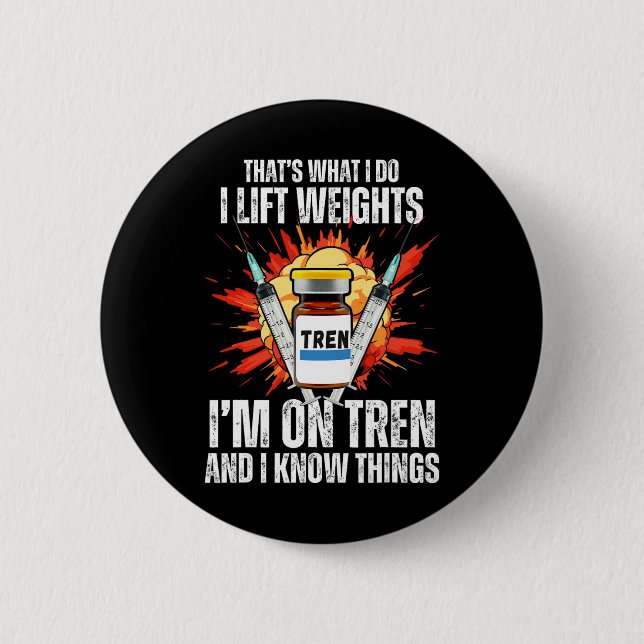 Funny Bodybuilding Quotes Button (Vorderseite)