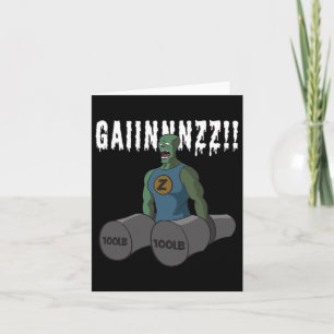 Funny Bodybuilding Zitat Gym-Zombies Wollte Mad Ga Karte