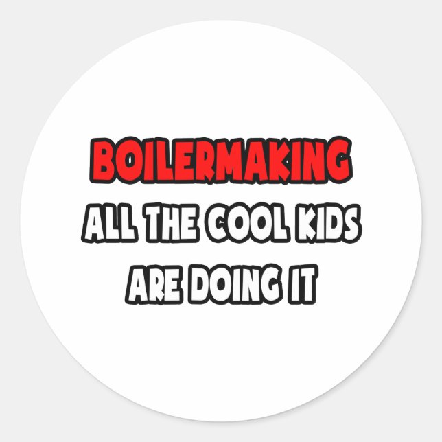 Funny Boilermaker Shirts und Geschenke Runder Aufkleber (Vorderseite)