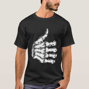 Funny Bones Hand Skeleton wirft Sarcastic Joke auf T-Shirt