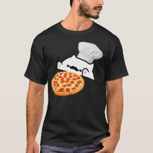 Funny Bongo Cat Pizza Koch Dank Memes T-Shirt