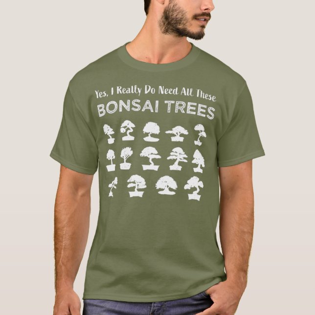 Funny Bonsai Tree Care Penjing Geschenk T-Shirt (Vorderseite)
