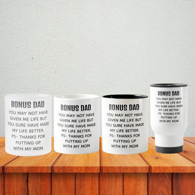 Funny Bonus Vater Wertschätzung Tasse (Funny Bonus Dad Appreciation Coffee Mug)