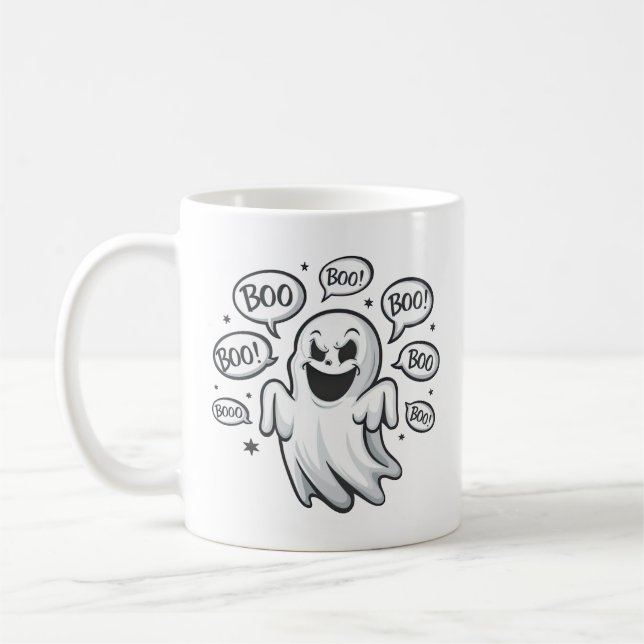 Funny Boo Ghost Kaffeetasse (Links)