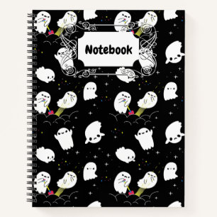 Funny Boo Halloween Ghost Abenteuer Schatzsuche Notizbuch
