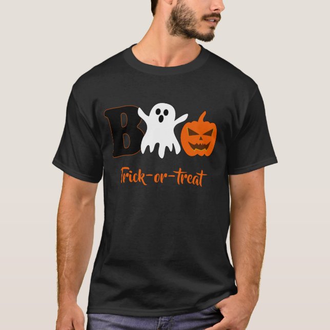 Funny Boo Halloween Men-T - Shirt (Vorderseite)
