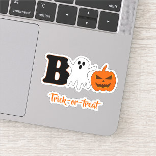 Funny Boo Halloween Vinyl Sticker
