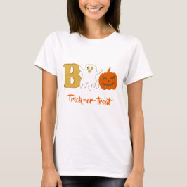 Funny Boo Halloween Women T - Shirt