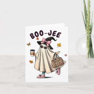 Funny Boo-jee Ghost Halloween Boo Jee Ghost Spooky Karte