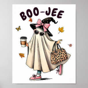 Funny Boo-jee Ghost Halloween Boo Jee Ghost Spooky Poster