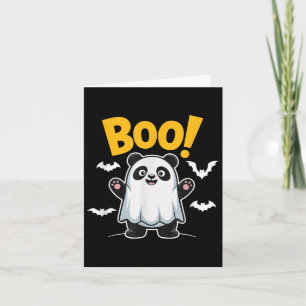 Funny Boo Panda Halloween Ghost Desing für Kinder Karte