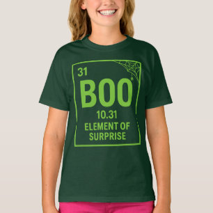 Funny BOO Periodisches TischHalloween Pun Shirt