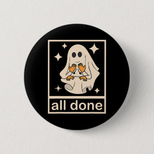 Funny Boojee Ghost All Done Sprachtherapie Hal Button
