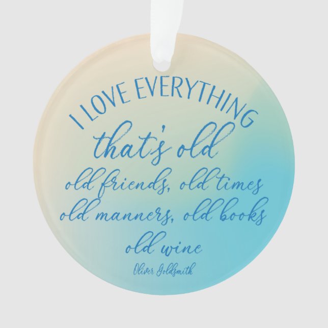 Funny Book Club Freunde Weinangebot Winter Blau Ornament (Vorderseite)