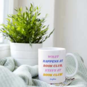Funny Book Club Zitat Farblicher Name Kaffeetasse