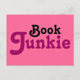 Funny Book Junkie Reading Geschenk Postkarte