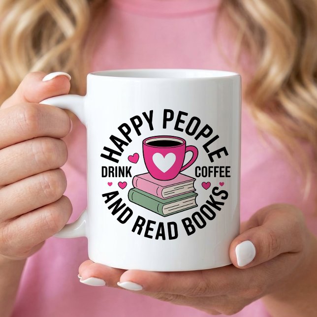Funny Book Lover Coffee Addict Reading Nerd Kaffeetasse (Von Creator hochgeladen)