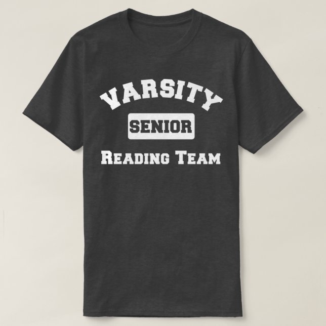Funny Book Lover Design Varsity Reading Team T-Shirt (Design vorne)