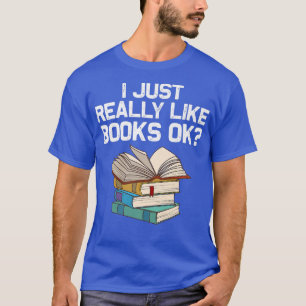 Funny Book Lover Designs for Men Women Librarian R T-Shirt