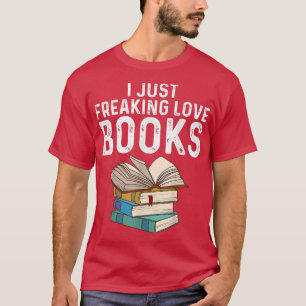 Funny Book Lover Designs for Men Women Librarian R T-Shirt